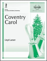 Coventry Carol Handbell sheet music cover